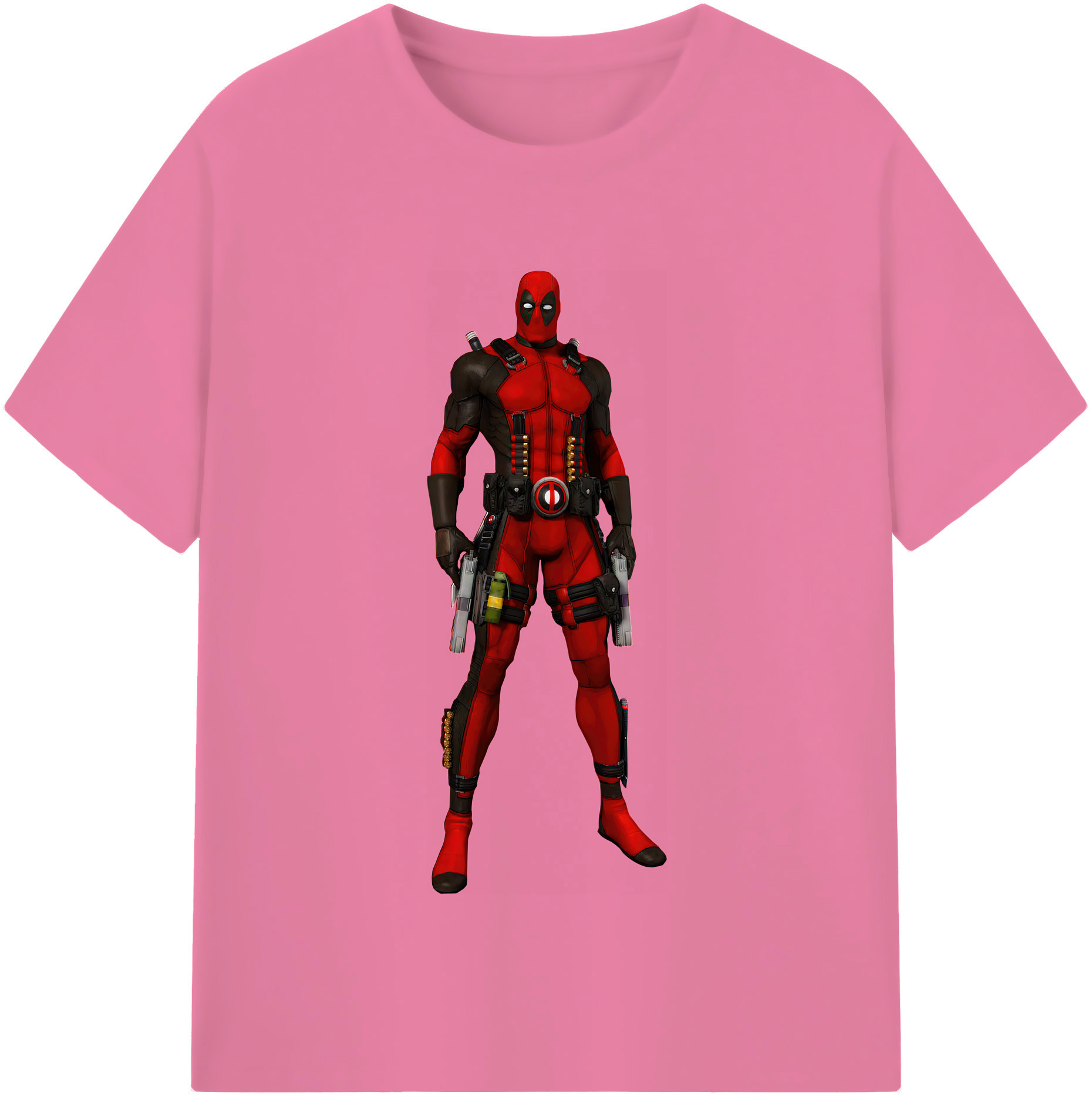 （画像用） Deadpool デッドプール 綿100％半袖Tシャツ（フロントプリント）